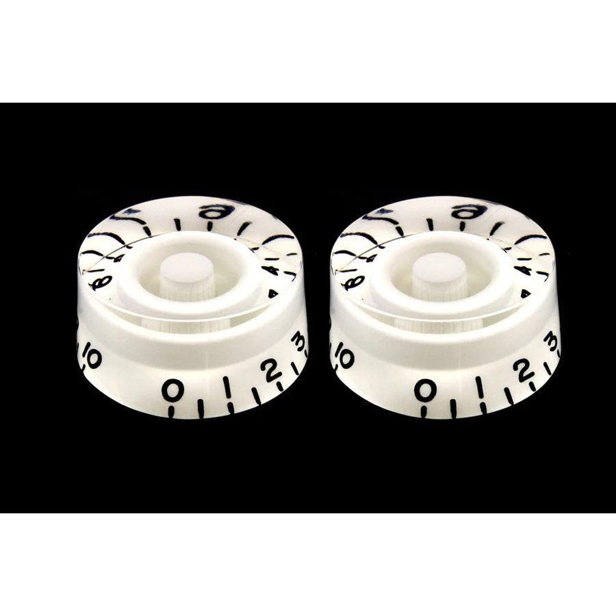 White 2-Pack All Parts PK-0130-025 Vintage Style Speed Knobs
