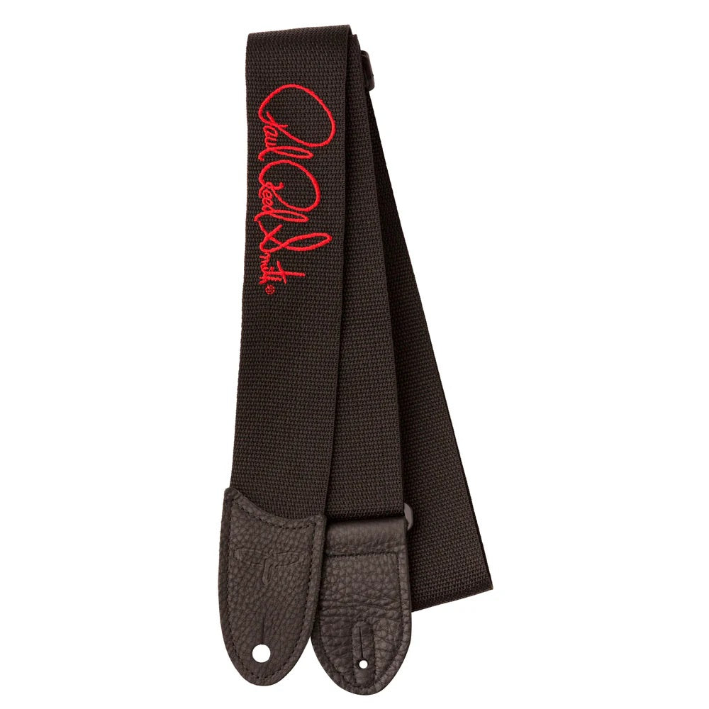 Paul Reed Smith ACC-3171 Guitar Strap - Stylish Black with Red Signature