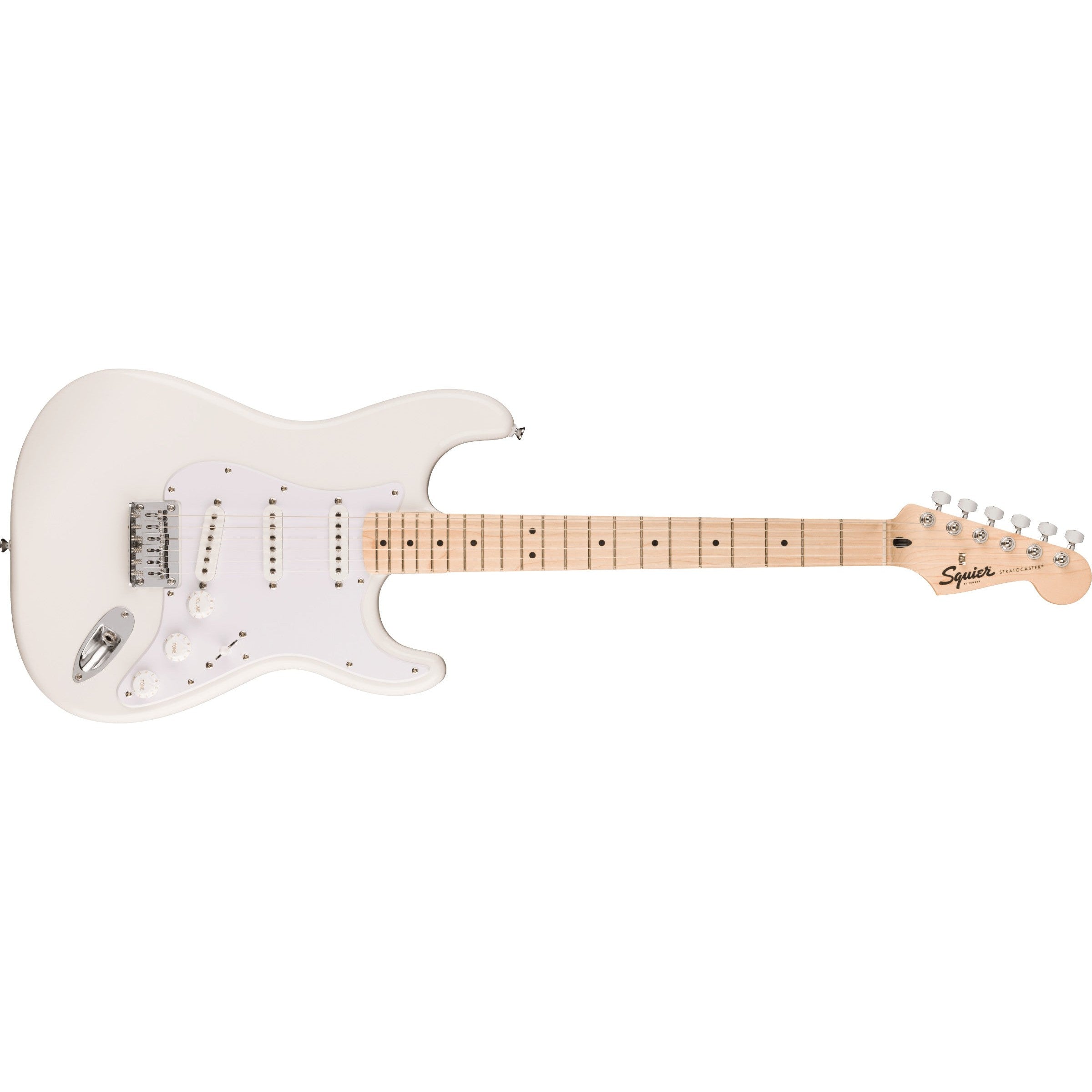 Hot Deal! Fender Squier Sonic Stratocaster HT Electric Guitar in Stunning Arctic White