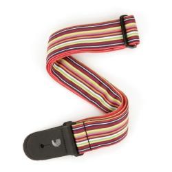 Planet Waves Multicolored Lines Nylon Guitar Strap for All Genres