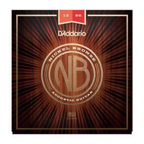 D'Addario Medium 13-56 Nickel Bronze Acoustic Guitar Strings - Crisp Sound