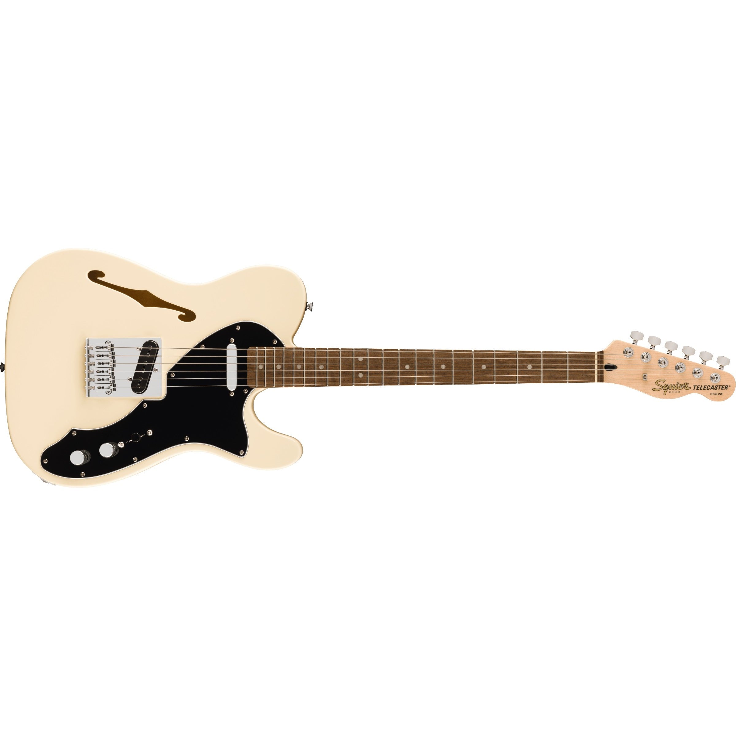 Hot Deal! Fender Squier Affinity Telecaster Thinline Electric Guitar in Olympic White