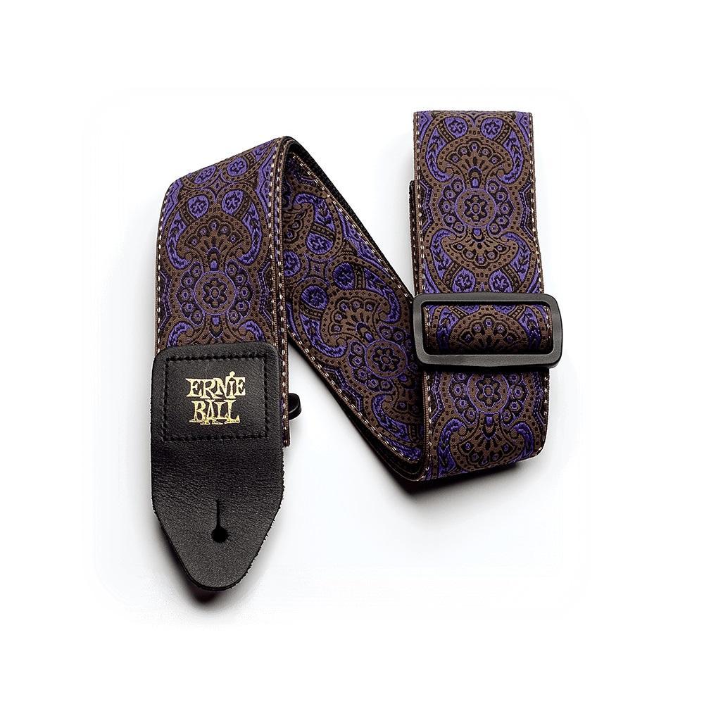 Hot Deal! Ernie Ball Purple Paisley Jacquard Guitar Strap