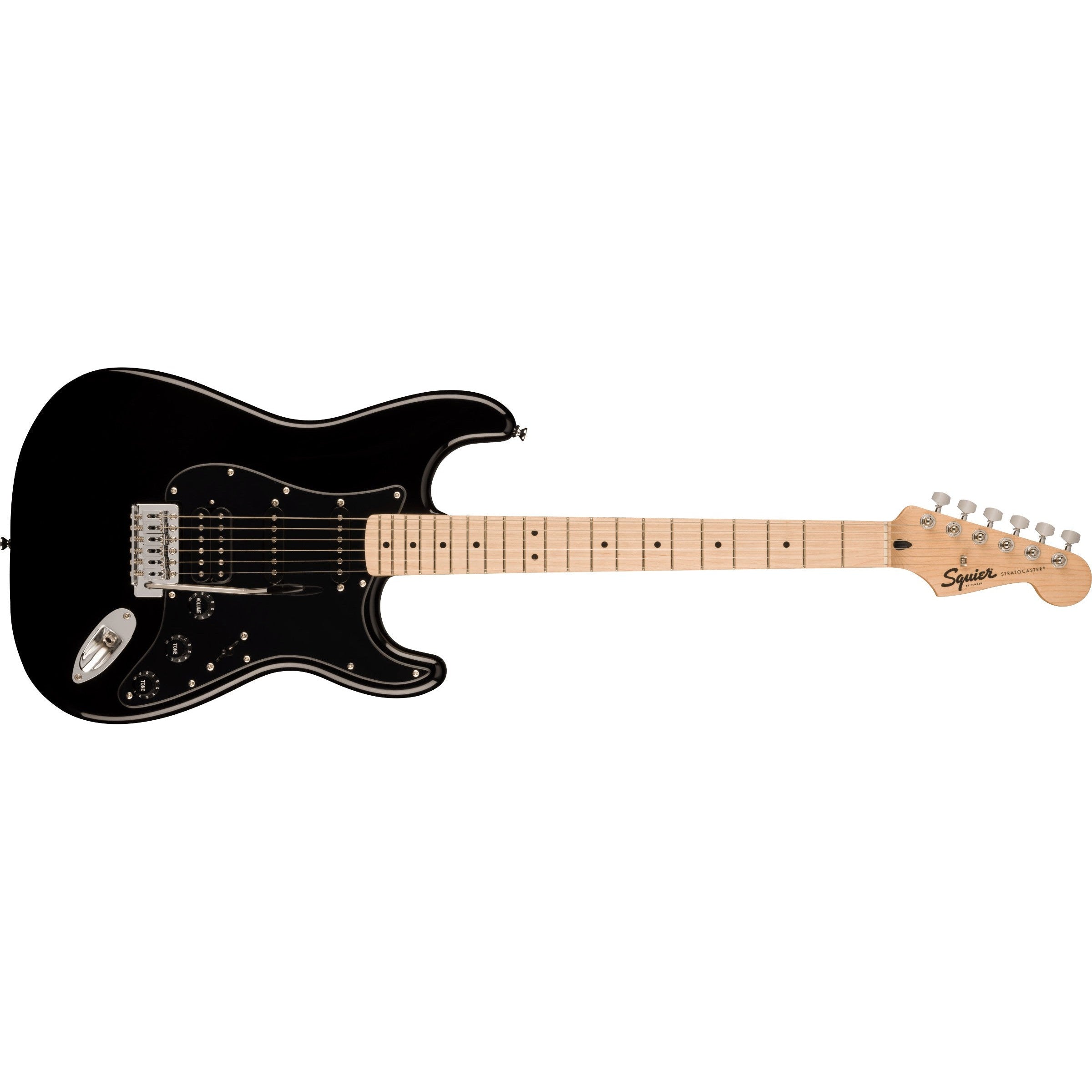 Hot Deal! Fender Squier Sonic Stratocaster HSS Electric Guitar in Stylish Black
