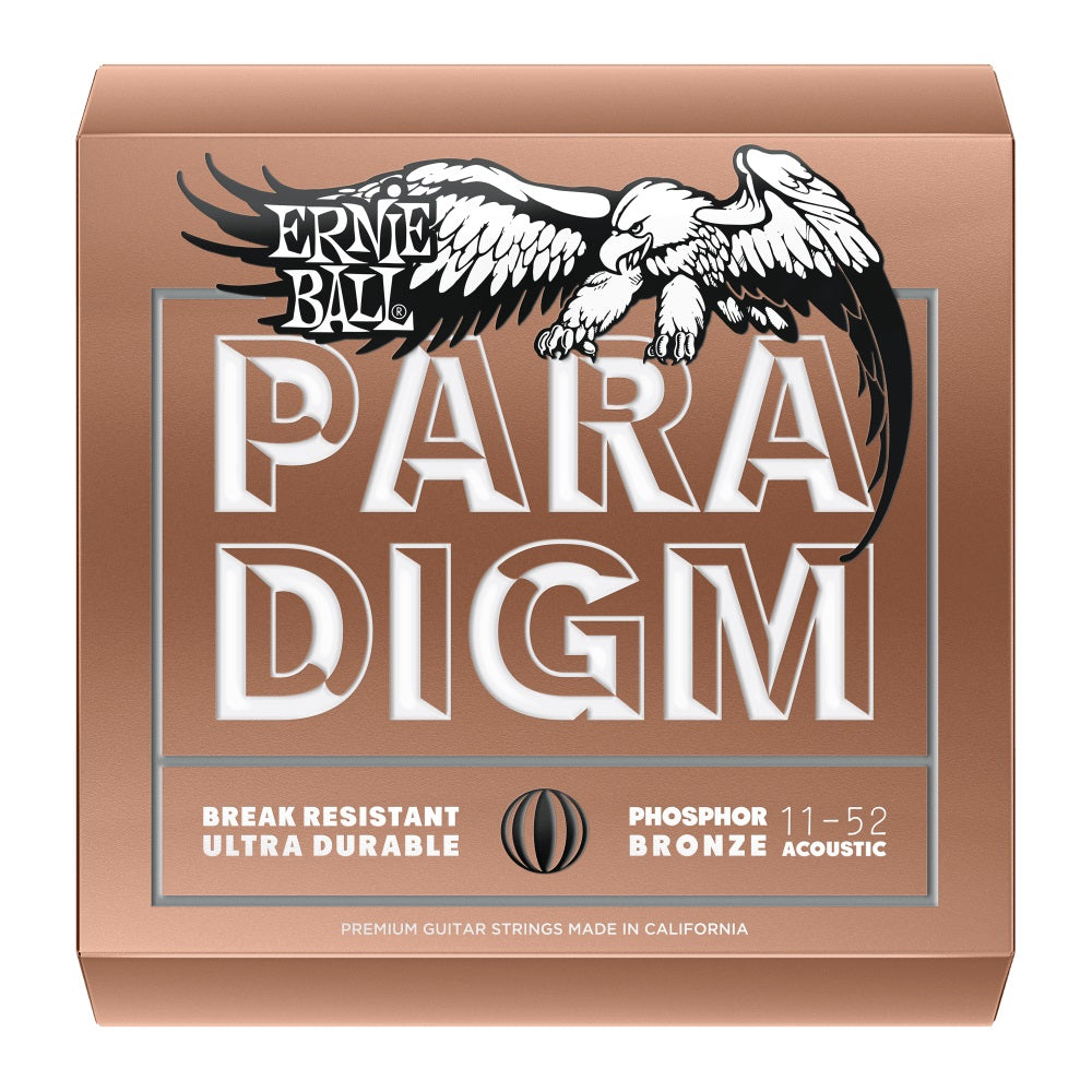 Get Ernie Ball 2078EB Light 11 - 52 Paradigm Phosphor Bronze Acoustic Guitar Strings Now