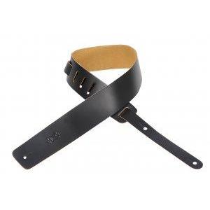 Levy's Black Leather Guitar Strap M1-BLK 2-1/2 - Adjustable & Available in XL