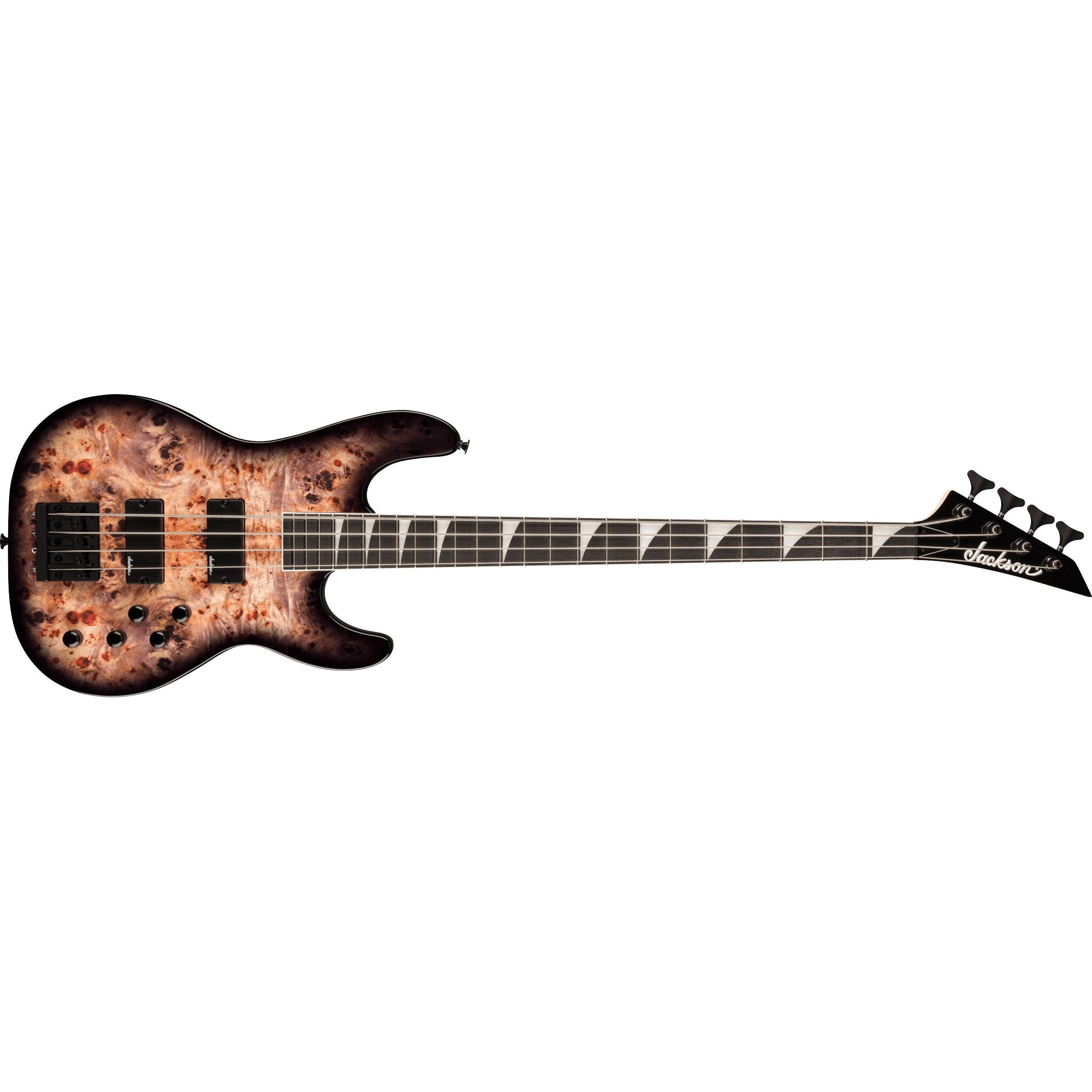 Hot Deal! Jackson JS3P Electric Concert Bass Guitar - Transparent Black Burst