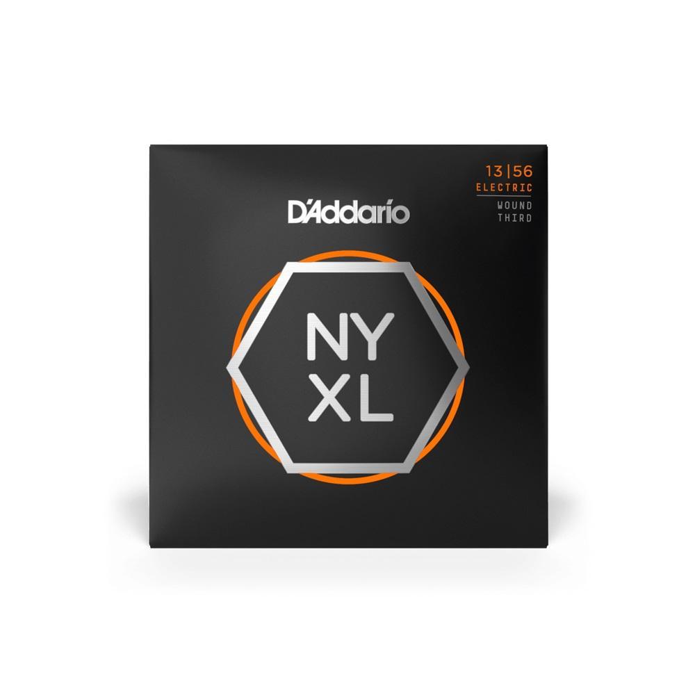 D'Addario NYXL1356W Medium Electric Guitar Strings with Wound 3rd for Lower Tunings, 13 - 56