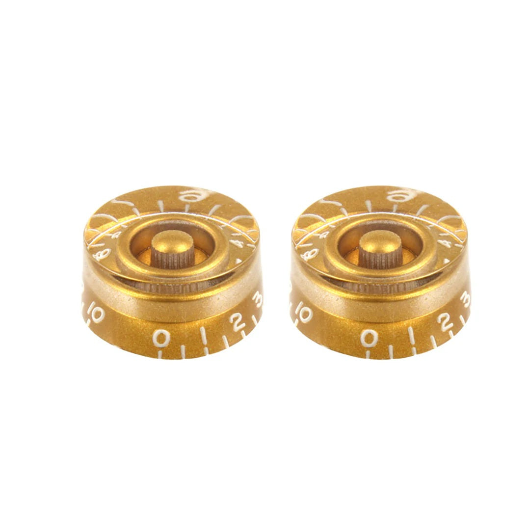 Hot Deal! Vintage Gold Speed Knobs - Set of 2 (PK-0130-032) for USA Split Shaft Pots
