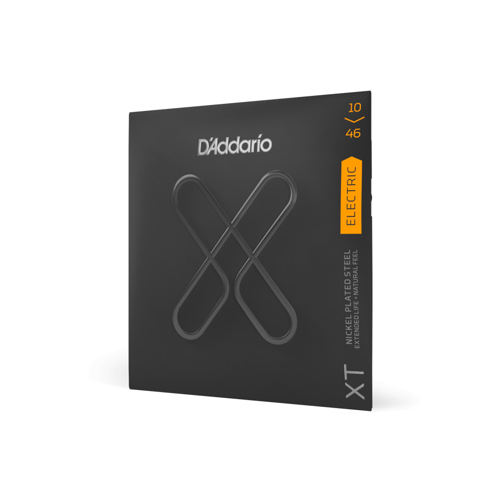 D'Addario XTE1046 Extended Life Nickel Plated Electric Guitar Strings - Light Gauge 10-46, Lasting Performance!