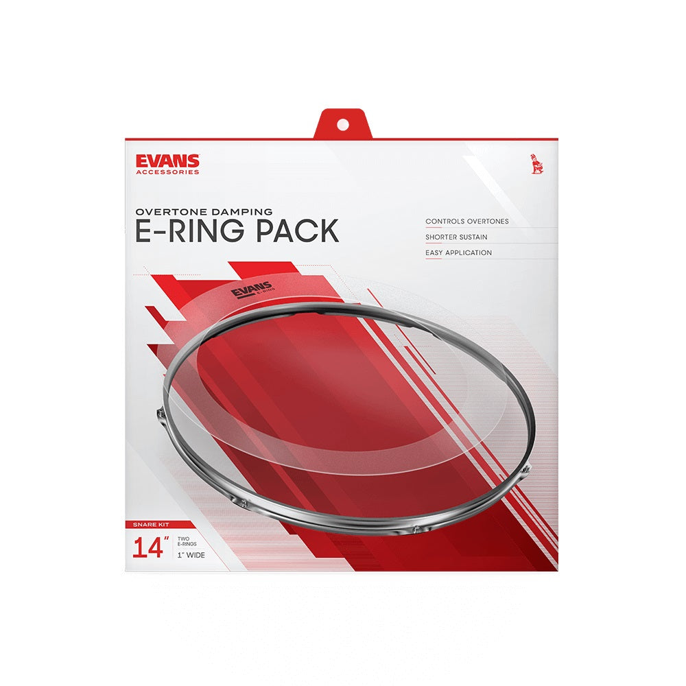 Evans ER-SNARE Overtone Damping E-Ring Snare Kit 14 - 2-Pack | Great Deal