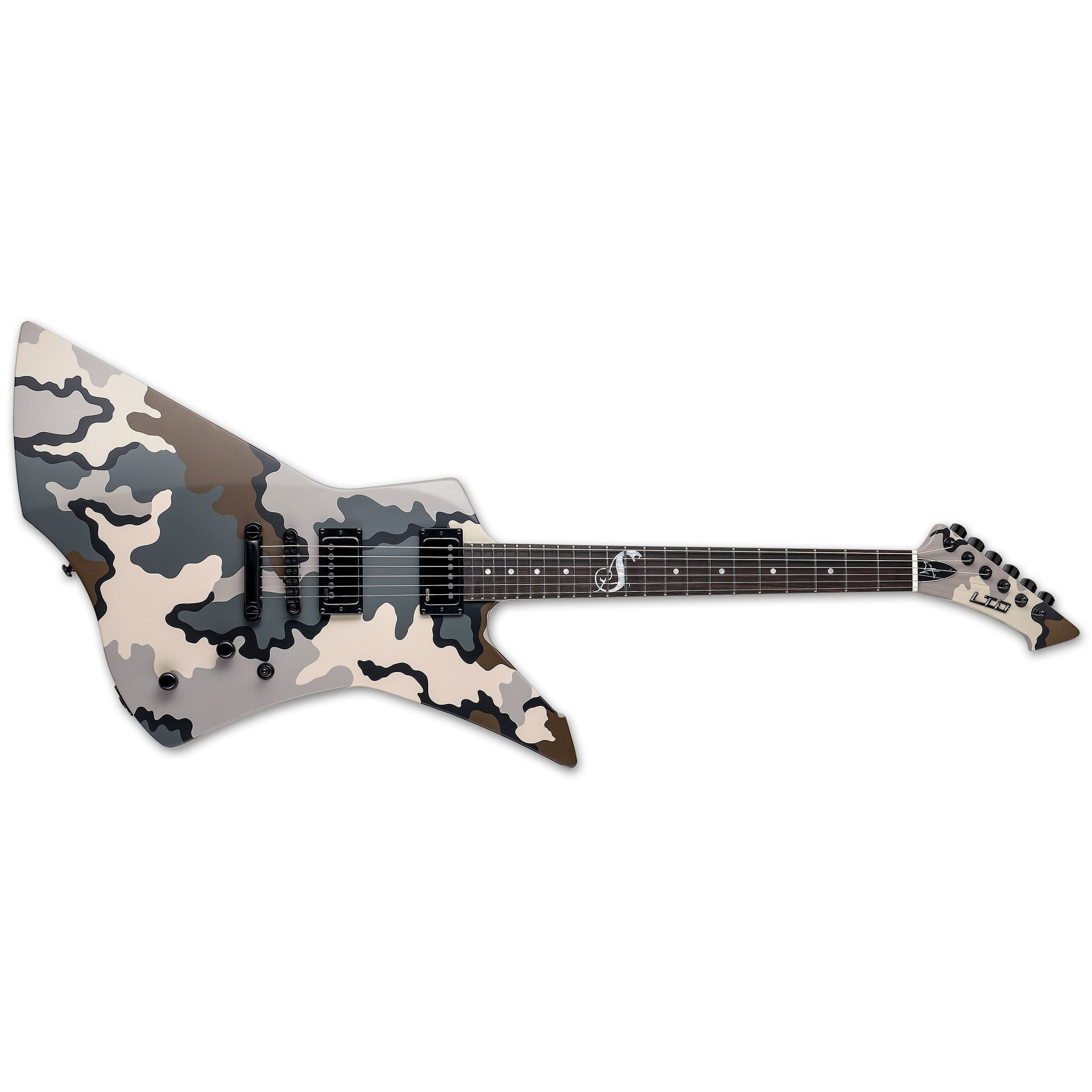ESP LTD Snakebyte Camo James Hetfield Electric Guitar with Matching Hardshell Case