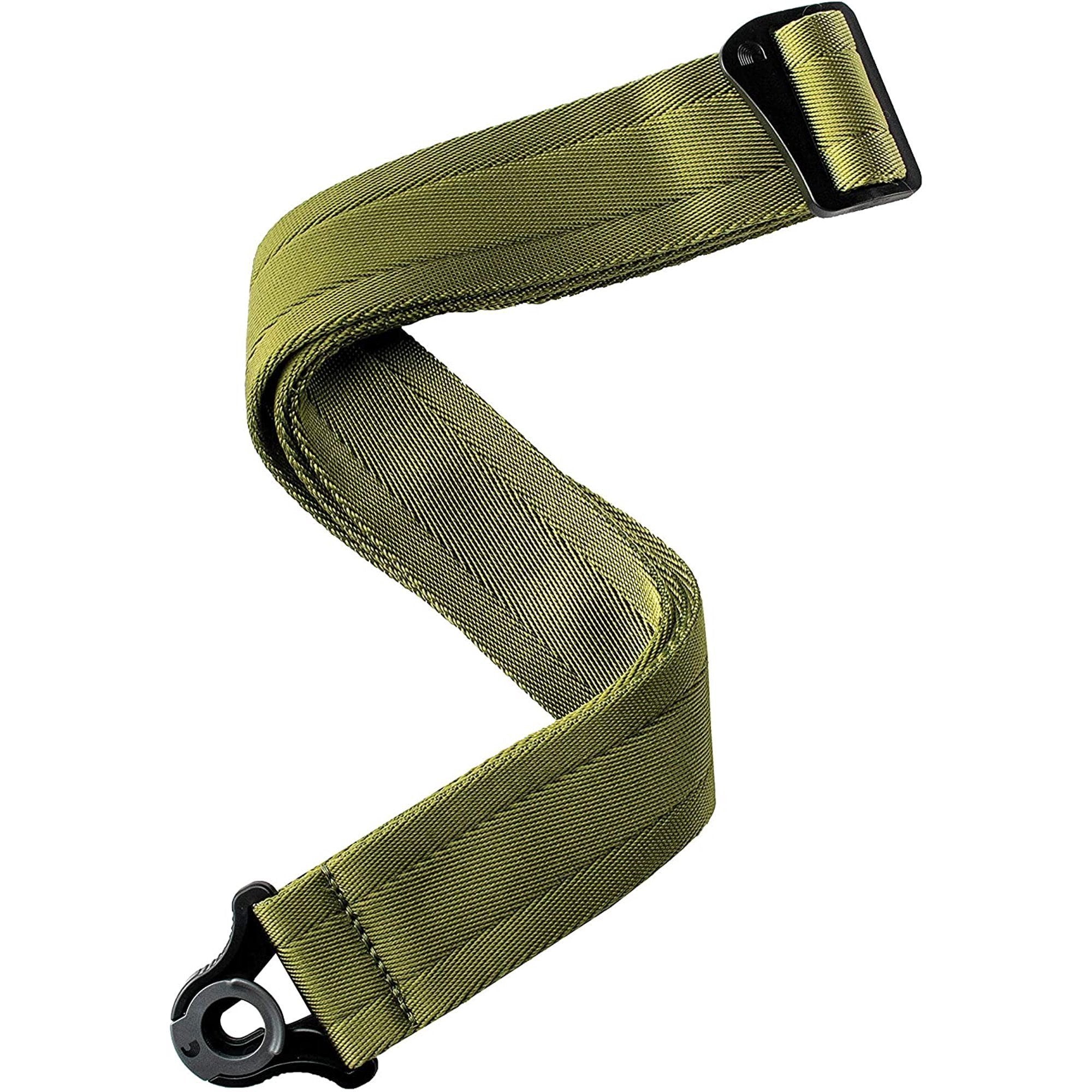 Hot! D'Addario 50BAL08 Auto Lock Nylon Guitar Strap - Moss Green