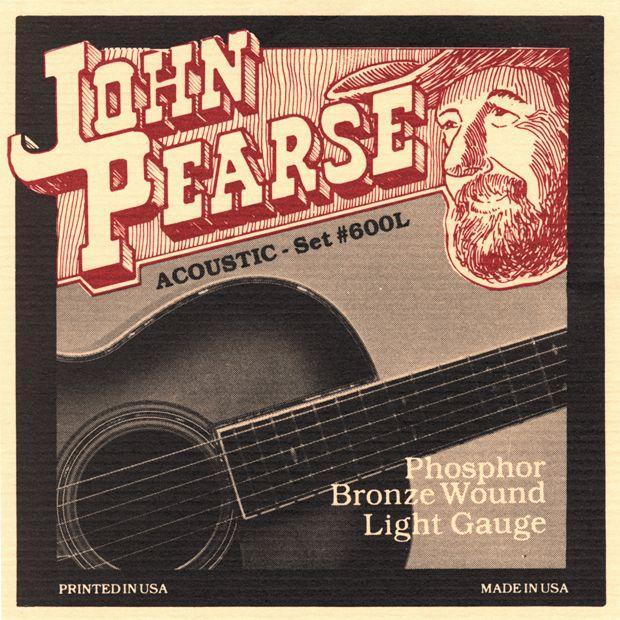John Pearse Light 12 - 53 Phosphor Bronze Strings for Acoustic Guitars