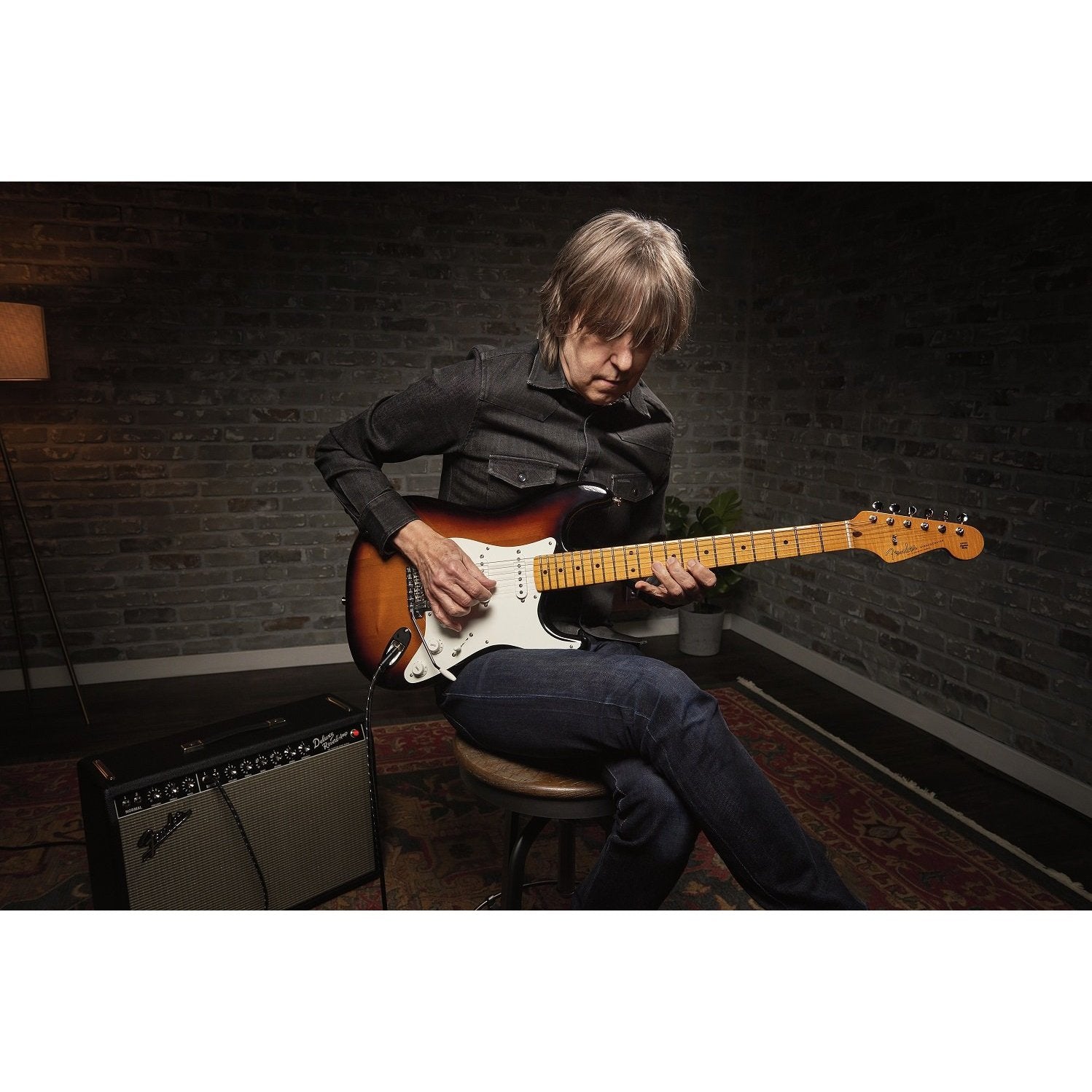 Fender Eric Johnson 1954 Virginia Stratocaster Electric Guitar - 2 - Color Sunburst with Deluxe Case