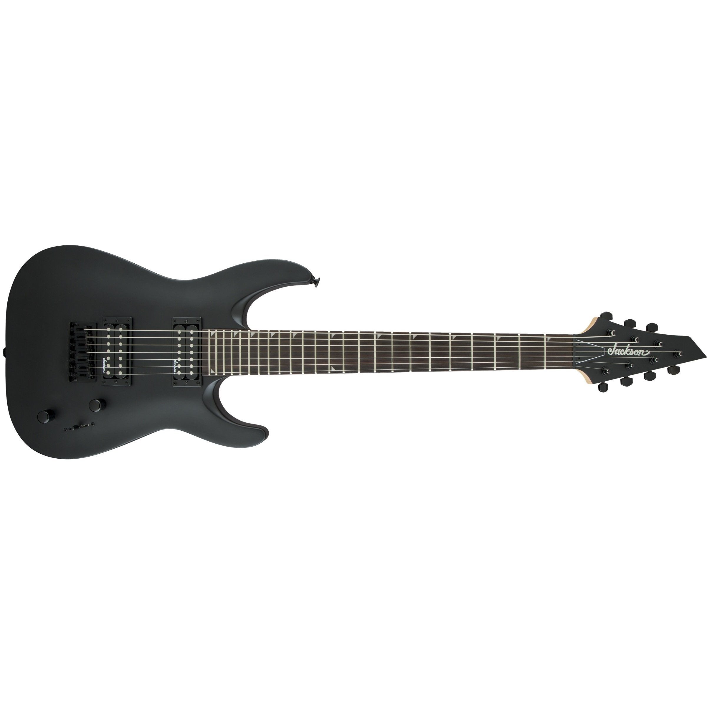 Jackson JS22-7 DKA 7-String Electric Guitar in Sleek Satin Black