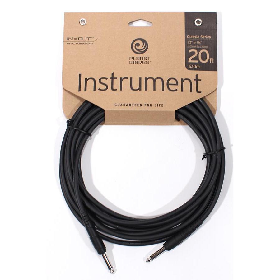 Hot Sale! Planet Waves 20ft Instrument Cable with 1/4 Male to 1/4 Male Connectors