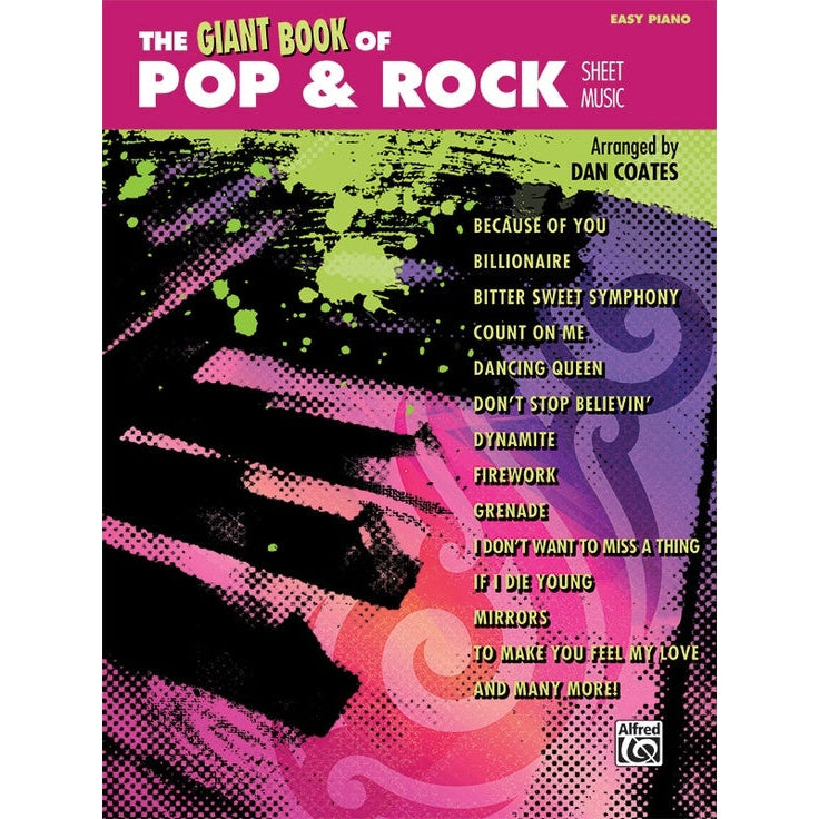 Hot Deal! Alfred's Giant Collection of Easy Piano Sheet Music for Pop & Rock Hits