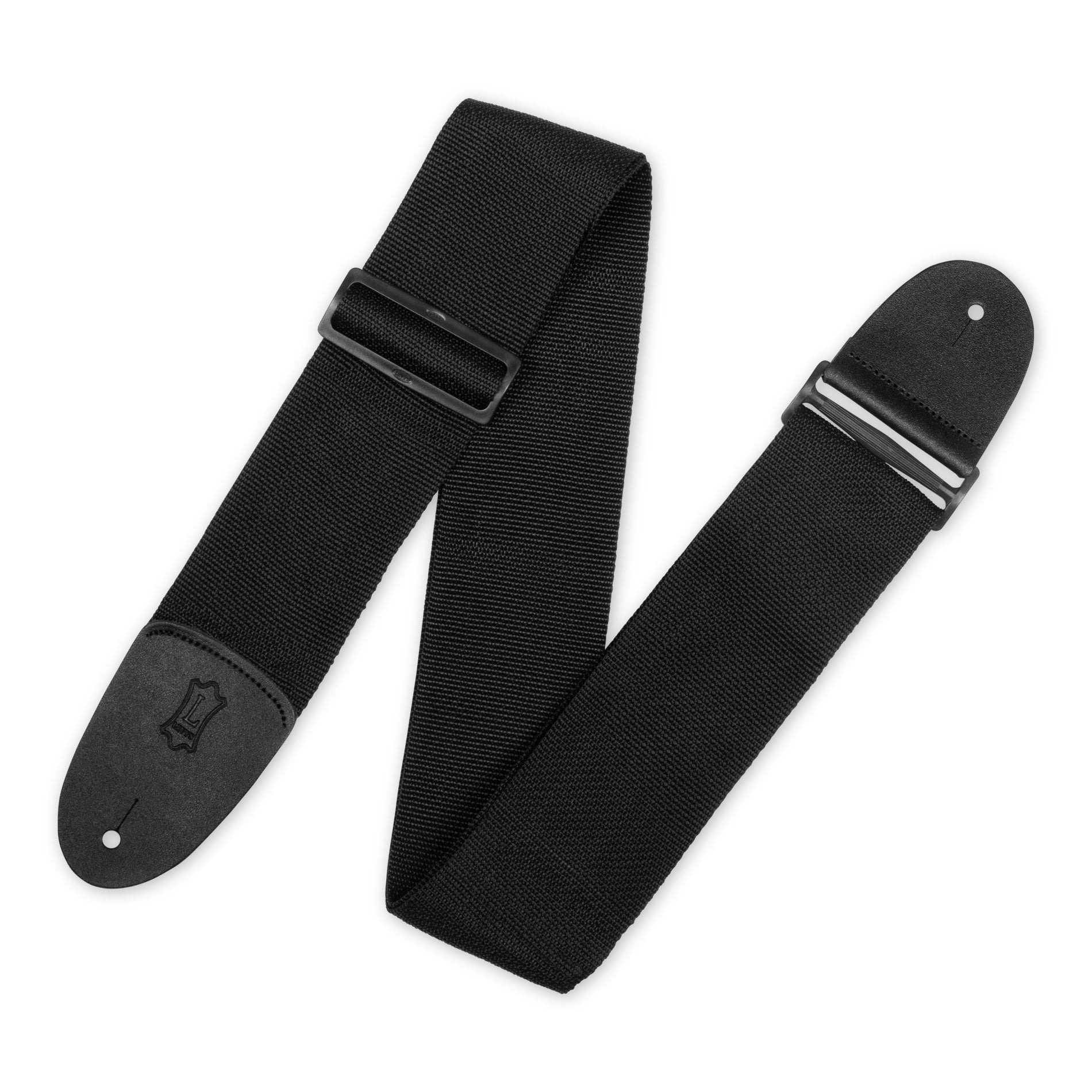 Hot Deal! Levy's Black 3-Inch Wide Polypropylene Bass Guitar Strap with 12-Inch Extra Length