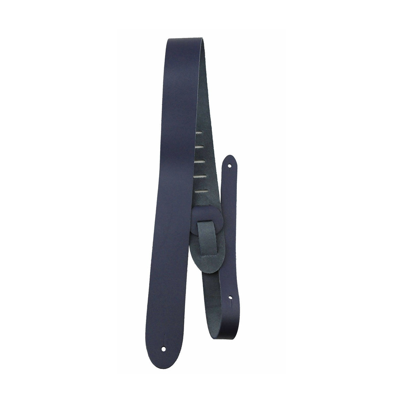Perri's Navy Blue 2-Inch Adjustable Leather Guitar Strap (P20-6701)