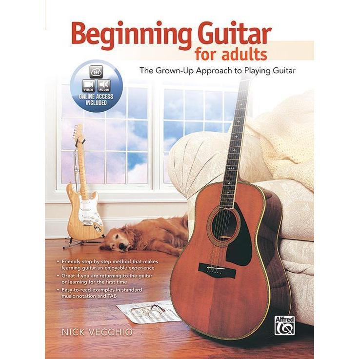 Alfred 40136 Adult Beginner's Guitar Book with Online Access - Great Deal!