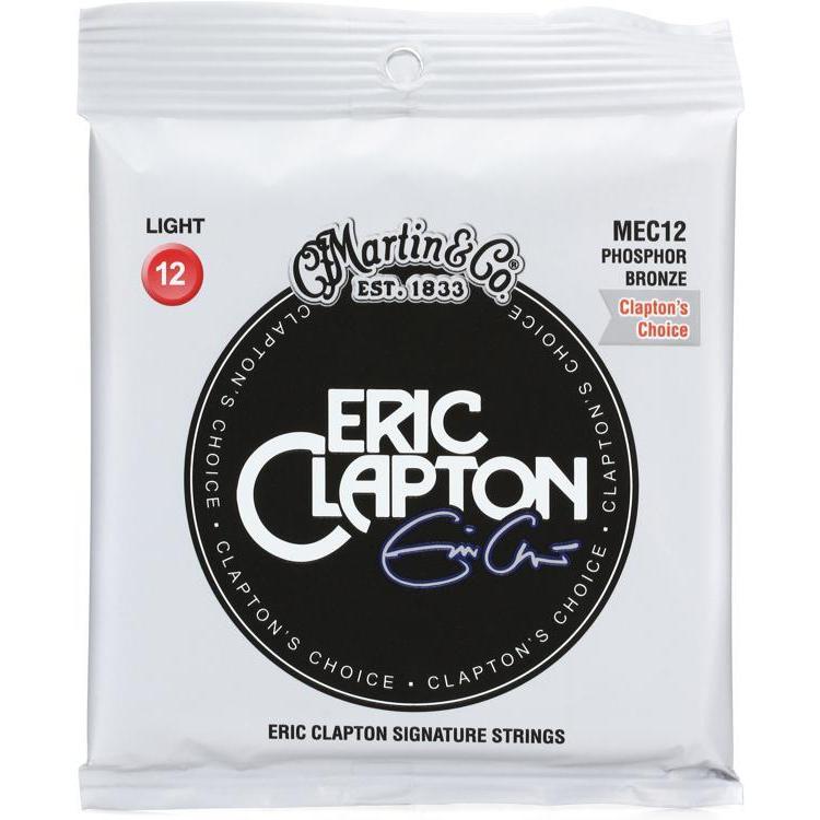 Martin MEC12 Clapton-Approved Light Phosphor Bronze Acoustic Guitar Strings 12 - 54