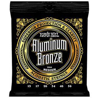 Ernie Ball Medium Aluminum Bronze Acoustic Guitar Strings (13 - 56 Gauge)