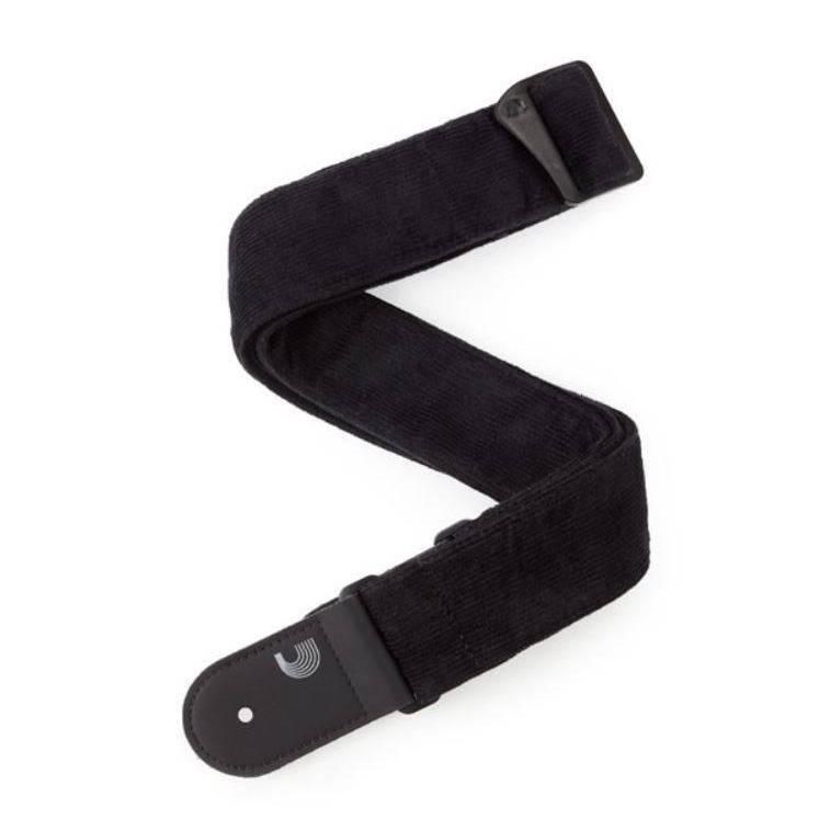 Planet Waves 50mm Black Corduroy Adjustable Guitar Strap