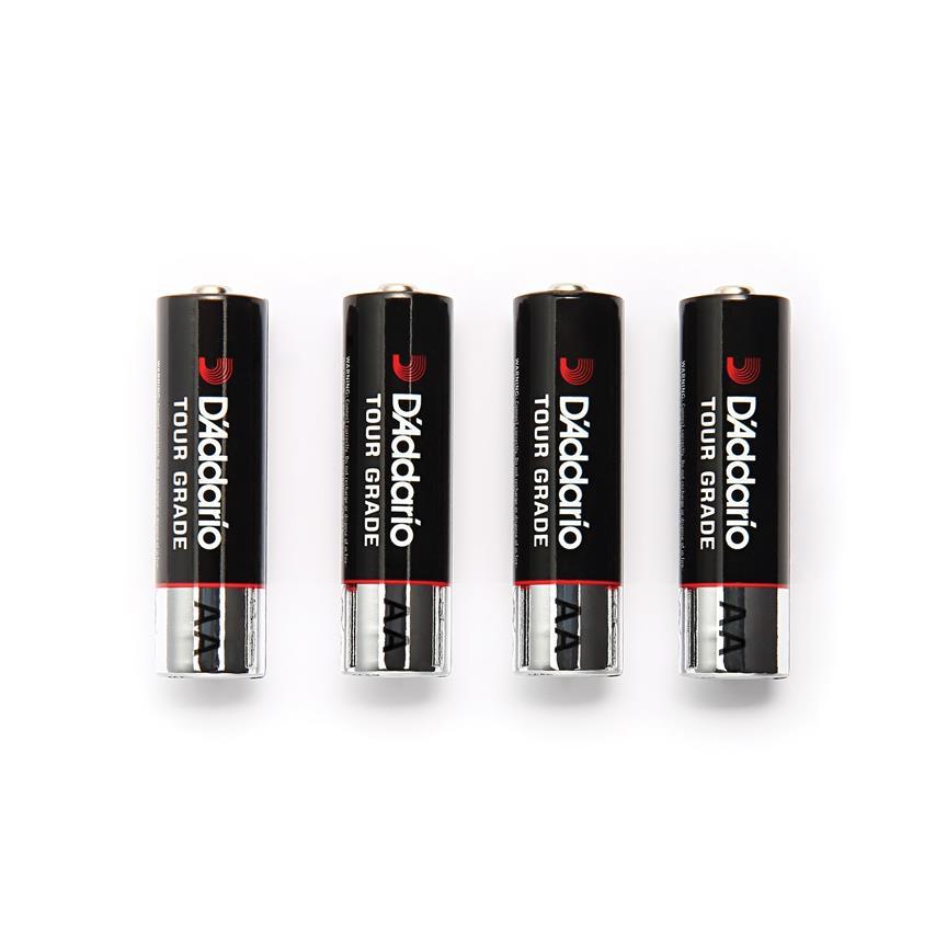 Planet Waves Tour-Grade Premium 4-Pack AA Batteries for High-Power Devices
