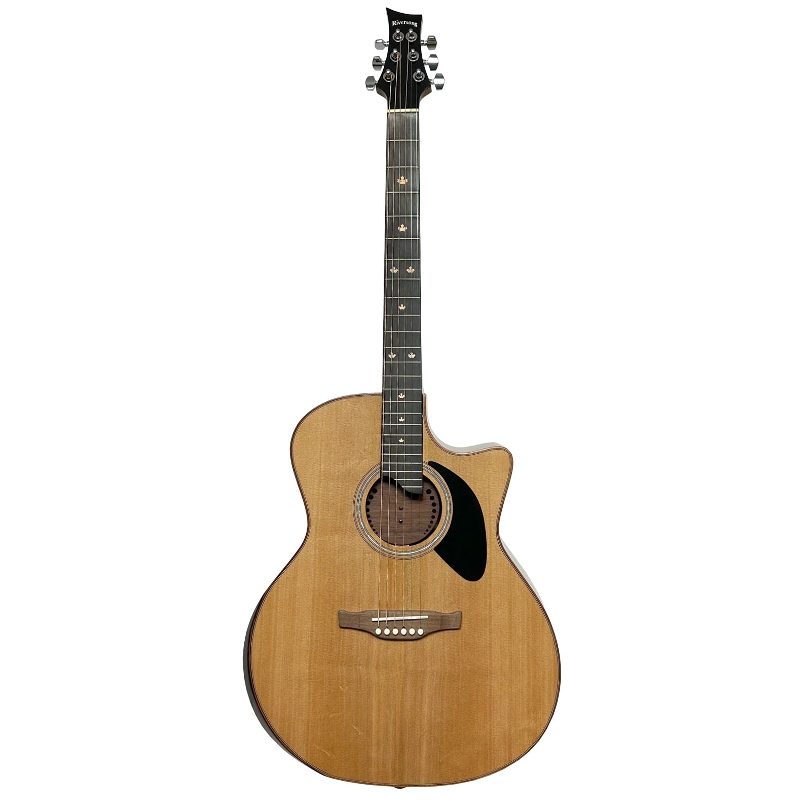 Hot Deal! Riversong P555CE-A Auditorium Acoustic/Electric Guitar - Pacific Dragon Slayer
