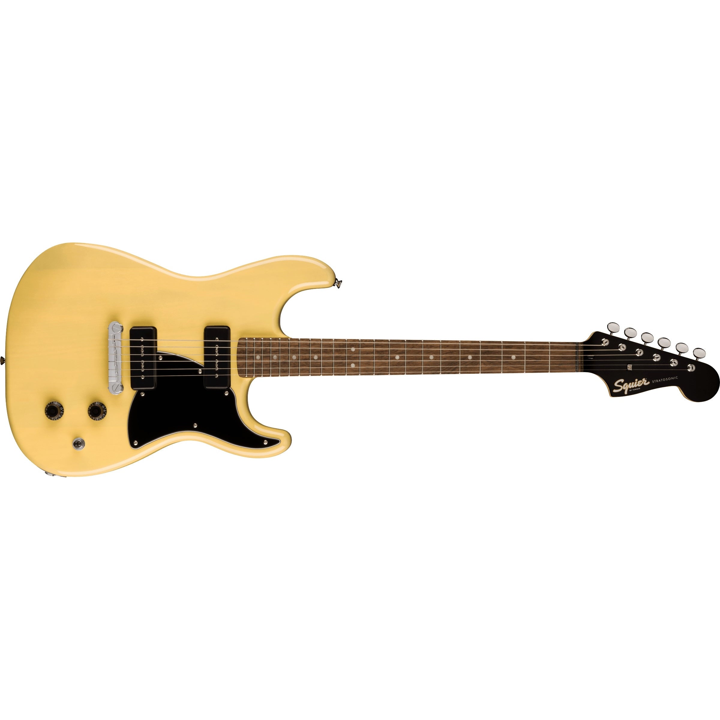 Hot Deal! Fender Squier Paranormal Strat-O-Sonic Electric Guitar in Vintage Blonde