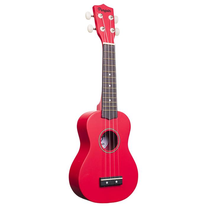 Hot Deal: Amahi Tropical Penguin Soprano Ukulele in Dark Red with Gig Bag