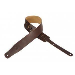 Levy's Dark Brown 2-1/2 Leather Adjustable Guitar Strap M26-DBR
