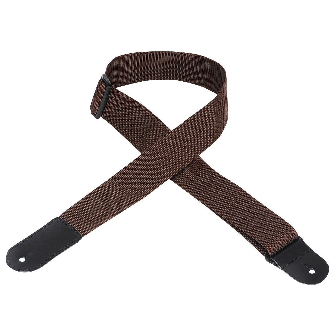Levy's Brown 2 Polypropylene Adjustable Guitar Strap M8POLY-BRN-L