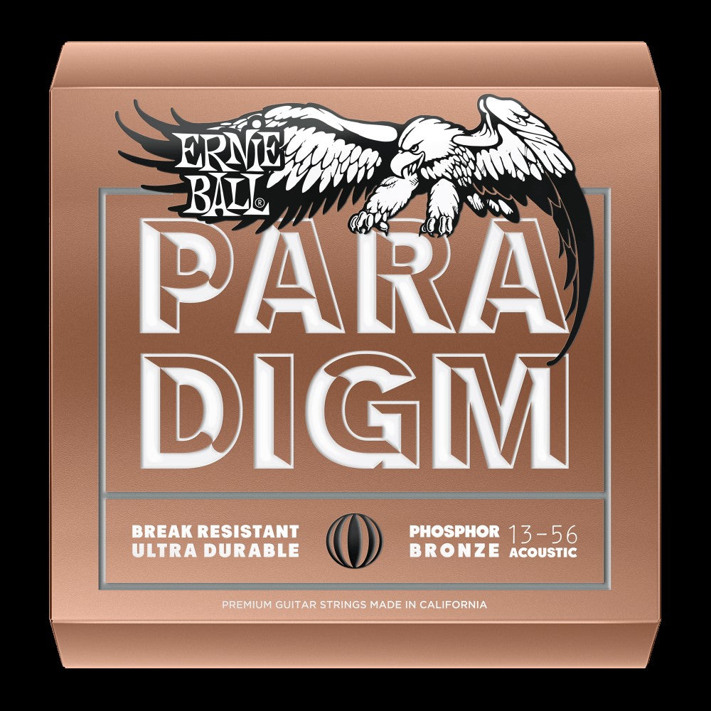 Ernie Ball 2074EB Medium 13 - 56 Paradigm Phosphor Bronze Acoustic Guitar Strings with High Resistance