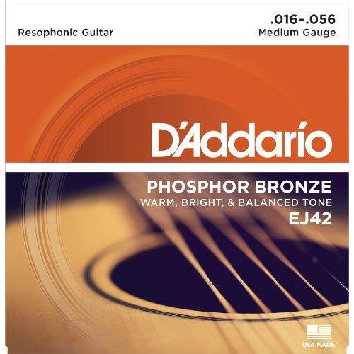 Hot! D'Addario EJ42 16 - 56 Phosphor Bronze Resophonic Acoustic Guitar Strings