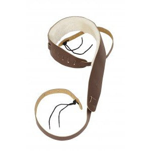 Levy's 2-1/2 Brown Leather Adjustable Banjo Cradle Strap PM14-BRN