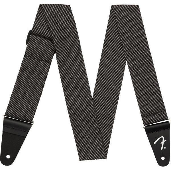 Fender Modern Grey/Black Tweed Style Guitar Strap for Timeless Look