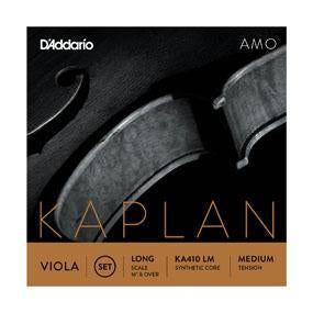 D'Addario KA410 Kaplan Amo Synthetic Core Long Scale Medium Tension Viola Strings for Professional Players