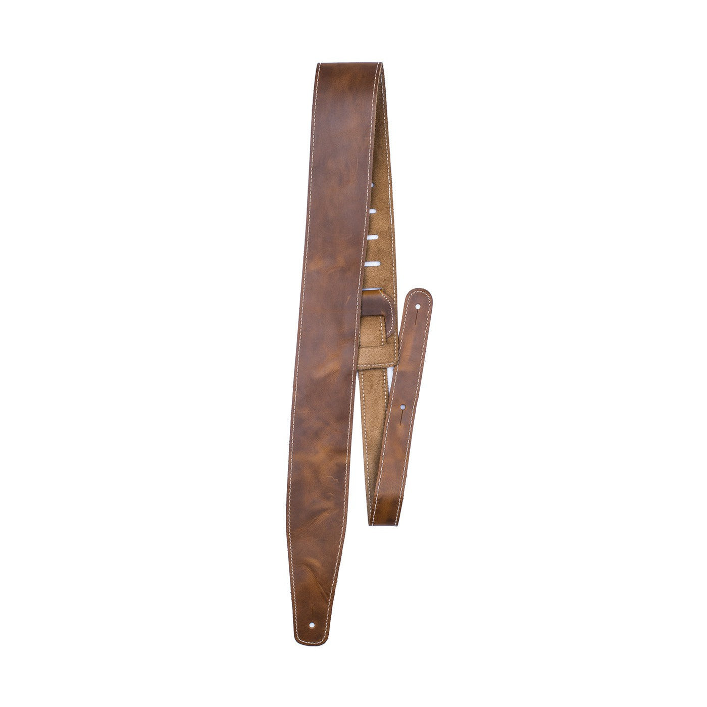Perri's Tan 2.5 Baseball Leather Guitar Strap - Great Deal!