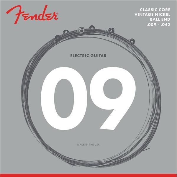 Fender 155L Classic Core Vintage Nickel Electric Guitar Strings - Light 09-42, Get Classic Tone Now