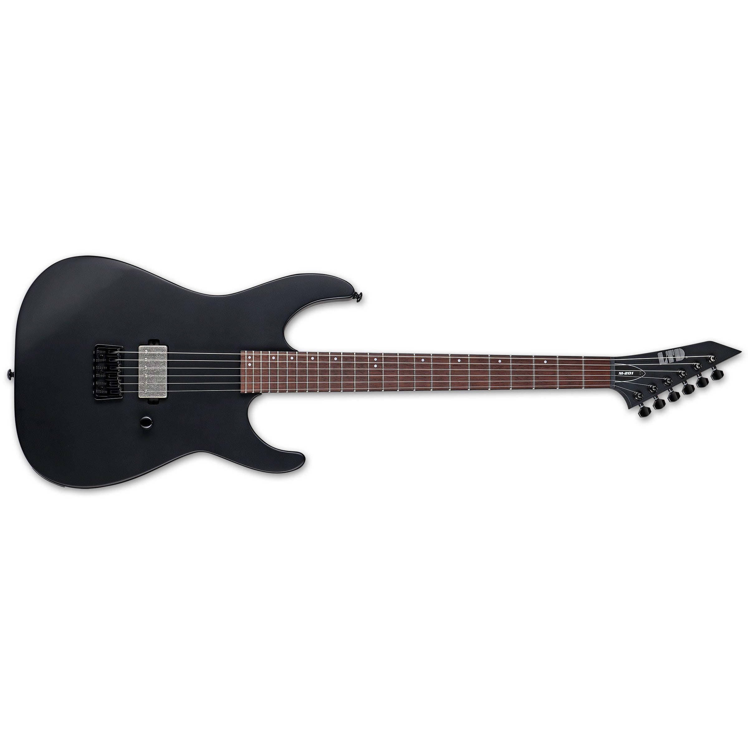 ESP LTD M-201HT-BLKS Black Satin Electric Guitar - Affordable for Serious Performances