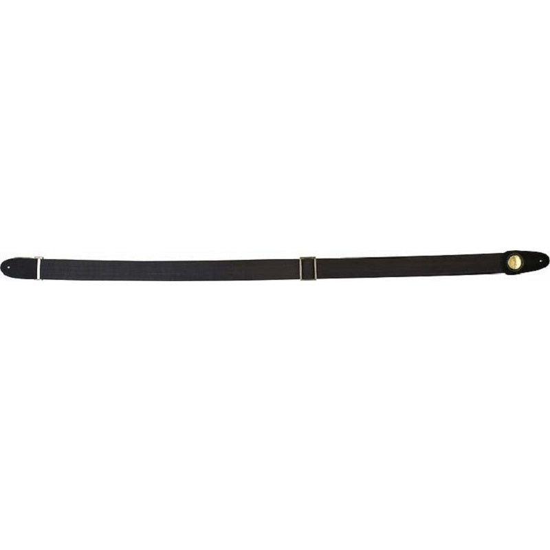 Hot Deal! Fender Black Cotton and Leather 2-Inch Guitar Strap