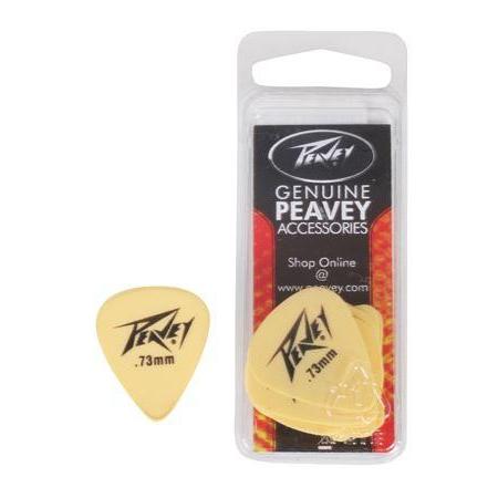 Hot Deal! Peavey 12-Pack Yellow Guitar Picks with 0.73mm Thickness