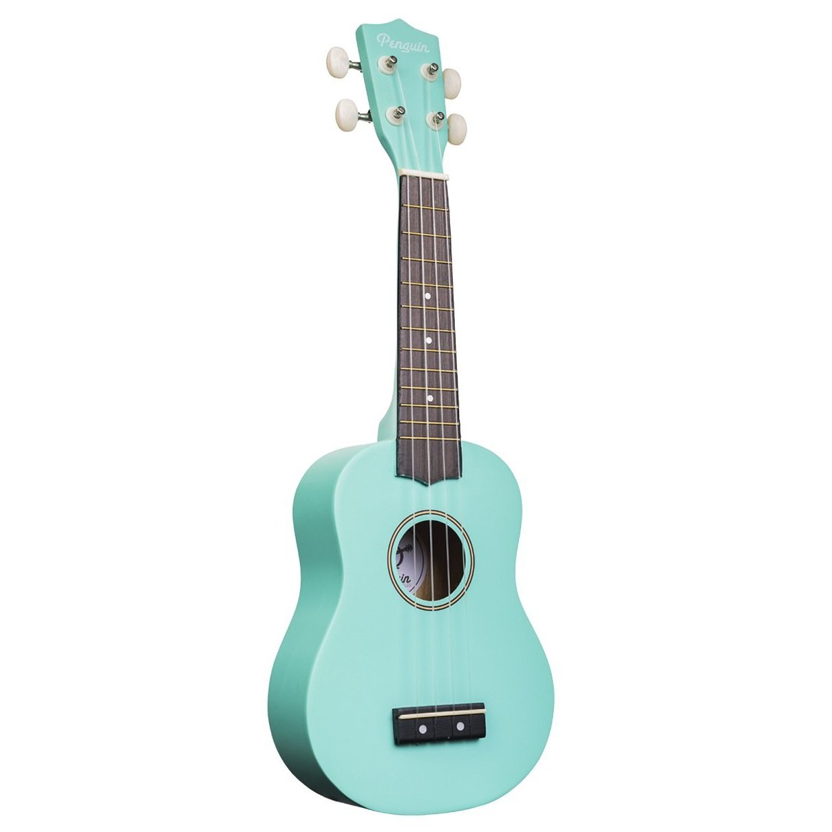Hot Deal! Amahi Tropical Penguin Soprano Ukulele in Light Blue with Gig Bag