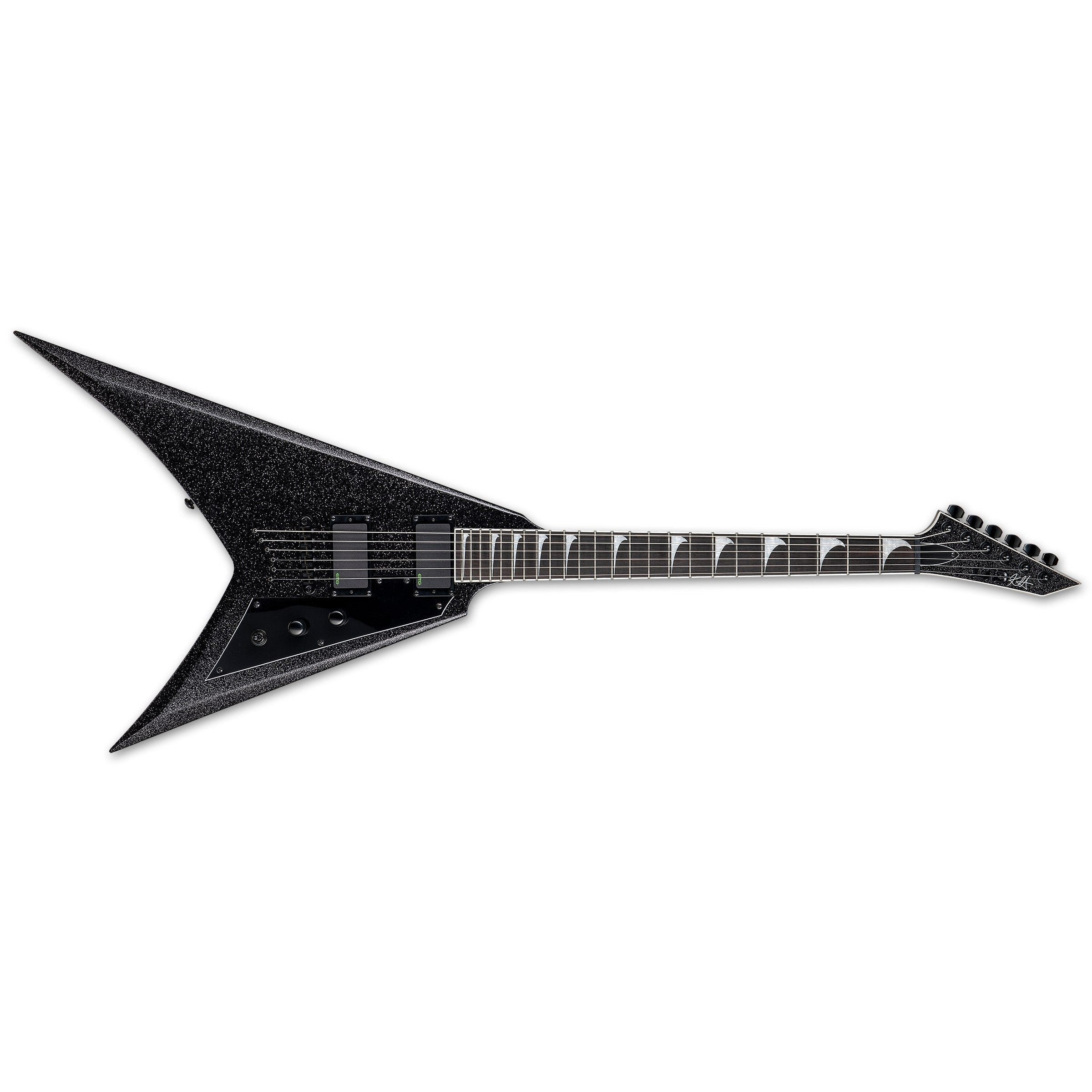 Hot Deal! ESP LTD KH-V Electric Guitar in Black Sparkle with Hardshell Case