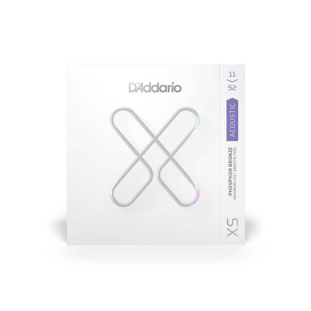 D'Addario XS Custom Light 11 - 52 Phosphor Bronze Acoustic Guitar Strings