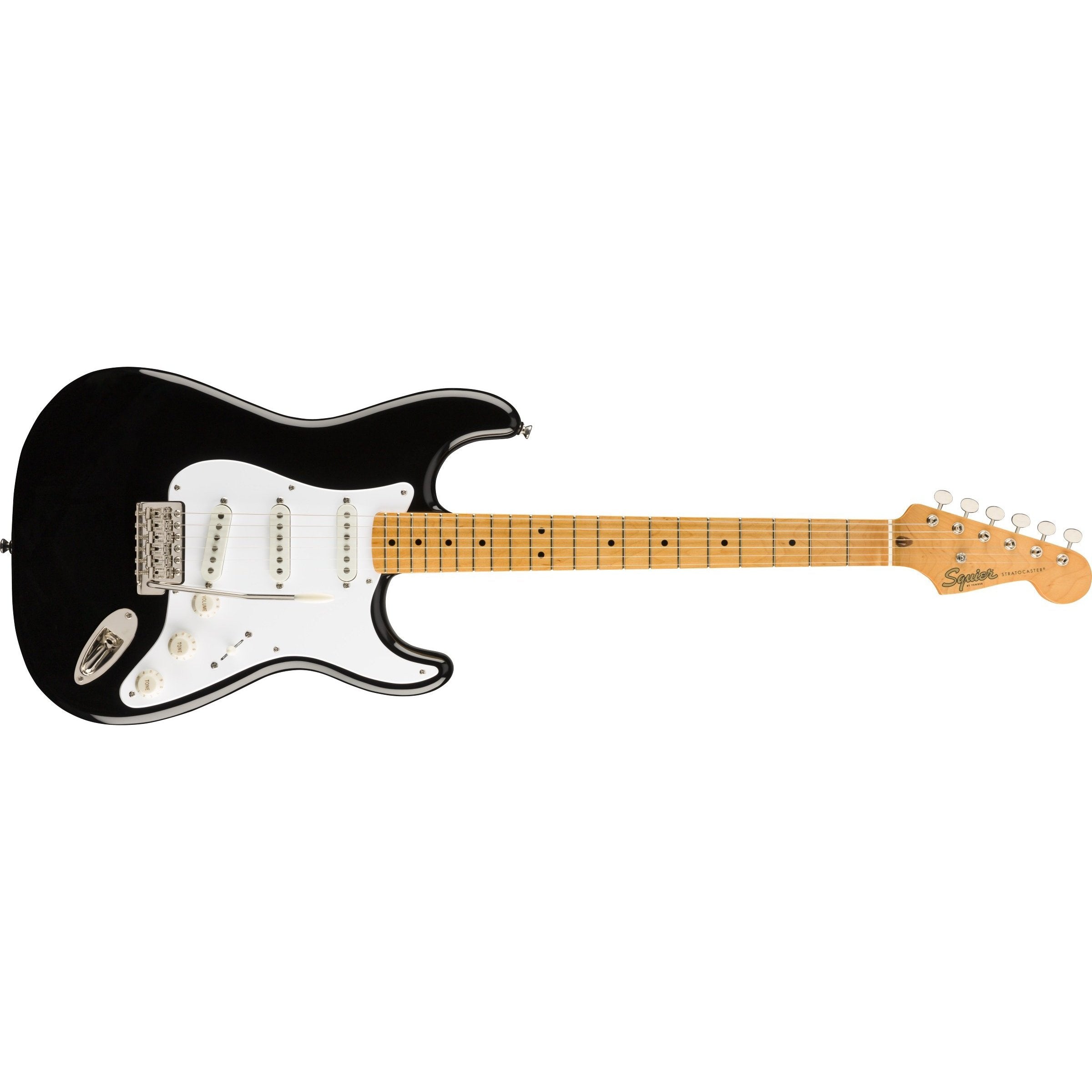 Fender Squier Classic Vibe 50s Black Stratocaster Electric Guitar with Alnico Pickups