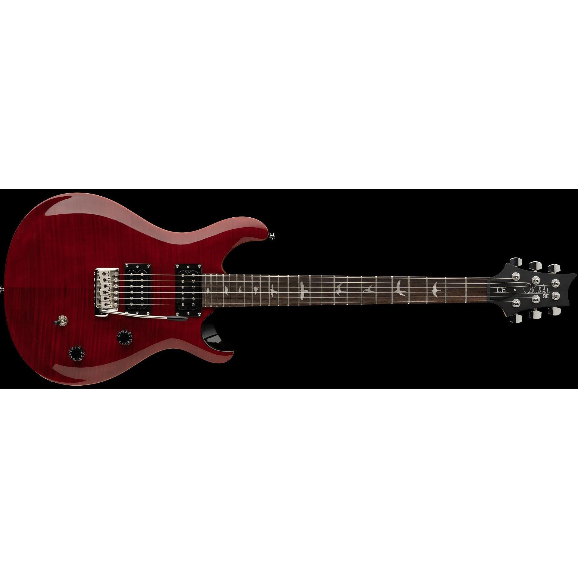 Hot Deal: Paul Reed Smith SE CE24 Electric Guitar with Gig Bag - Black Cherry