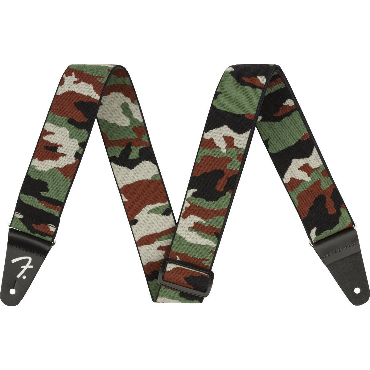 Fender Lightweight Woodland Camo Elastic Guitar Strap